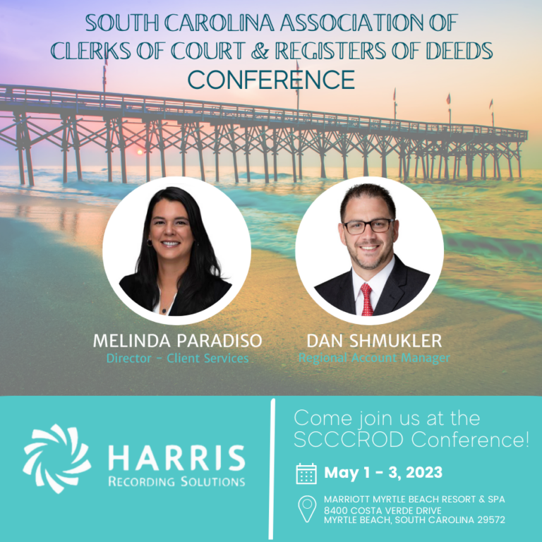 We are excited to announce that Harris Recording Solutions will be attending the upcoming SCCCROD Conference!!!