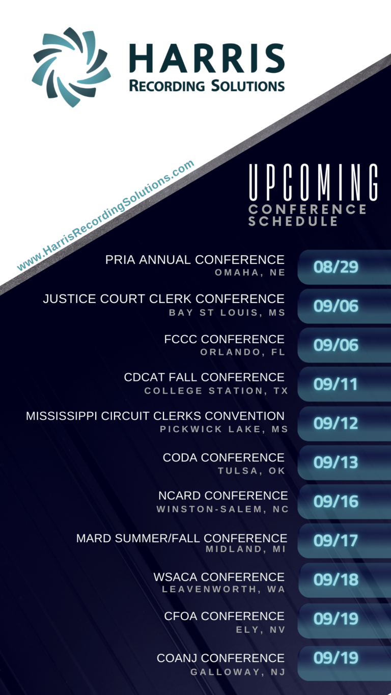 UPCOMING CONFERENCE SCHEDULE!