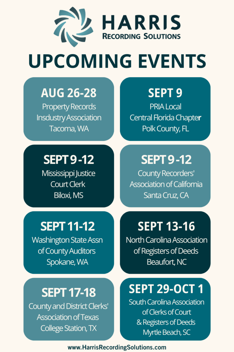 Harris Recording Solutions is hitting the road next week and throughout September!